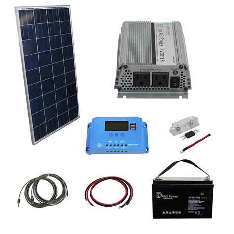 120 WATT SOLAR WITH 400 WATT POWER INVERTER BACK UP | OFF GRID POWER ...