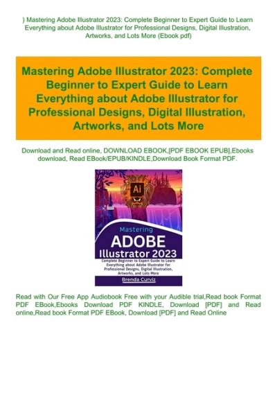 Read Mastering Adobe Illustrator Complete Beginner To Expert