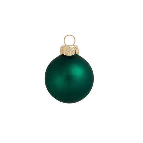 40ct Green Matte Finish Glass Christmas Ball Ornaments 125 30mm Christmas Central