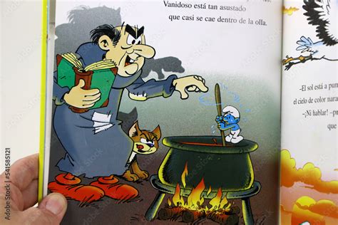 The Smurfs Storybook The Wizard Gargamel And His Cat Azrael In His