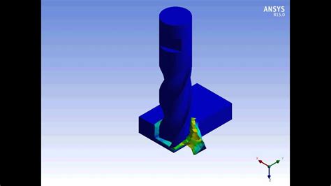 Ansys Workbench Explicit Dynamics End Milling Of Alsi Extended