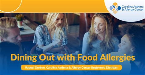 Dining Out With Food Allergies Carolina Asthma Allergy