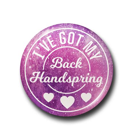 Back Handspring I Love Cheer® Pin Badge I Love Cheer®