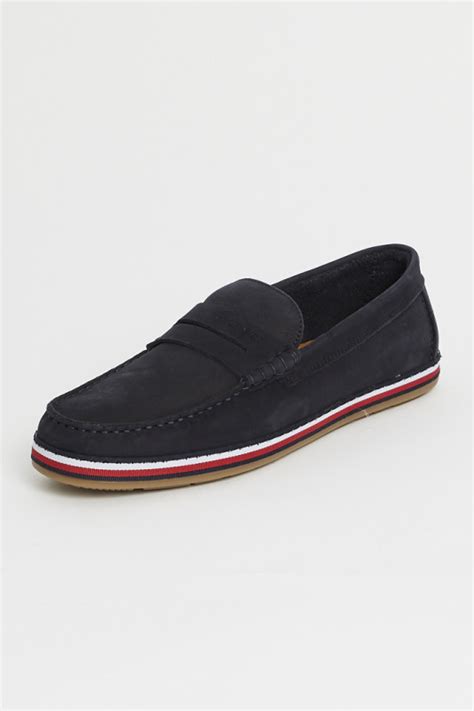 Mocassins Bleu Marine Tommy Hilfiger Destock Jeans