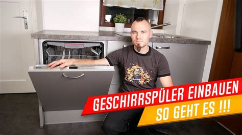 Vollintegrierter Geschirrsp Ler Einbauen Sp Lmaschine Einbauen