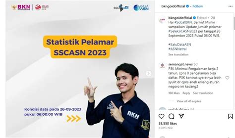 Inilah Statistik Pelamar Casn Pppk Dan Cpns Diambil Dari Laman