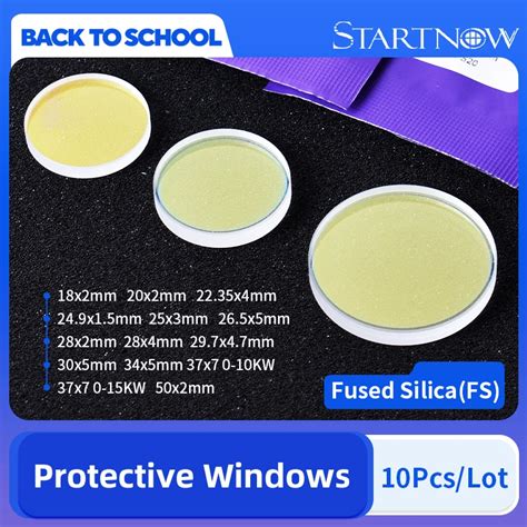 Startnow Hot Sale 10PCS Laser Protective Windows 28x4 30x5 37x7 1064nm