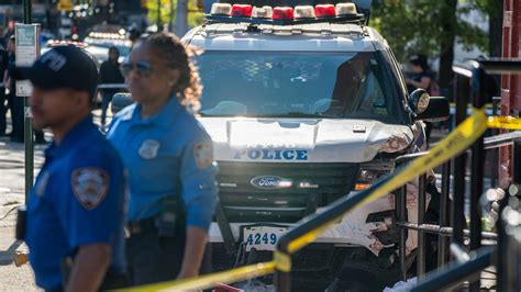 Police Vehicle Crashes Into Crowd In Bronx Critically Injuring 2 The