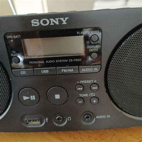 Sony Zs Ps Black Portable Cd Player Digital Tuner Am Fm Radio Audio