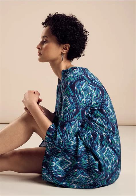 STREET ONE Robe tunique à imprimé pour femmes en Bleu STREET ONE