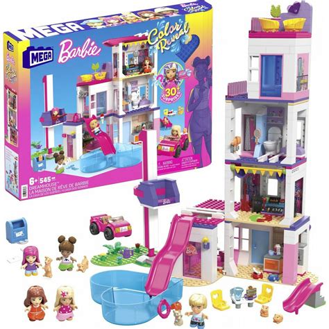 Mega Bloks Τουβλάκια Barbie Color Reveal Dreamhouse για 6 Ετών 545τμχ