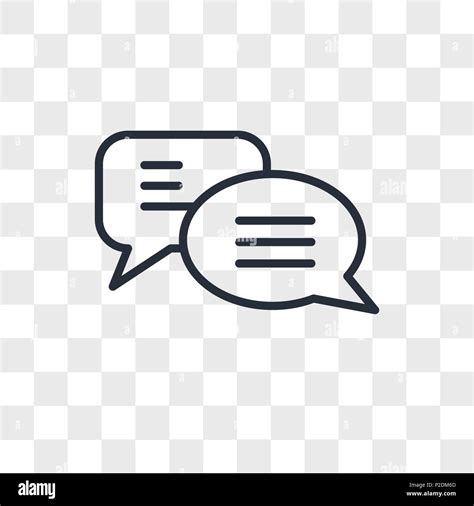 Chatting Vector Icon Isolated On Transparent Background Chatting Logo