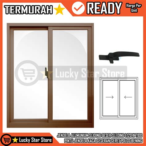 Jual PINTU JENDELA KACA ALUMUNIUM SLIDING GESER SLEDING L120 X T100