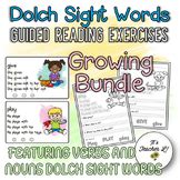 Guided Reading Noun Dolch Sight Words Practice Task Cards And Worksheets