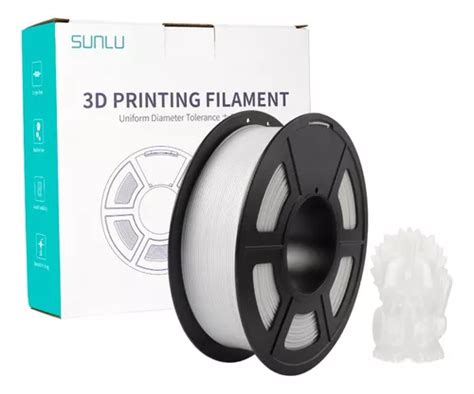 Filamento Petg Mm Sunlu Kg Color Blanco Mercadolibre