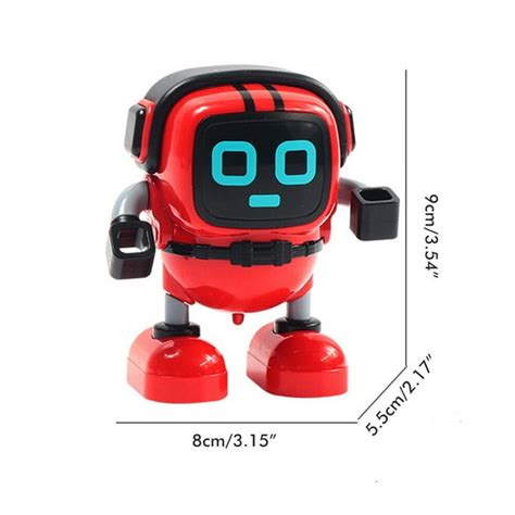 Diy Robot Gyro Toy Mini Robot Pull Back Early Education Toy Robot Inertia Spinning Top Puzzle