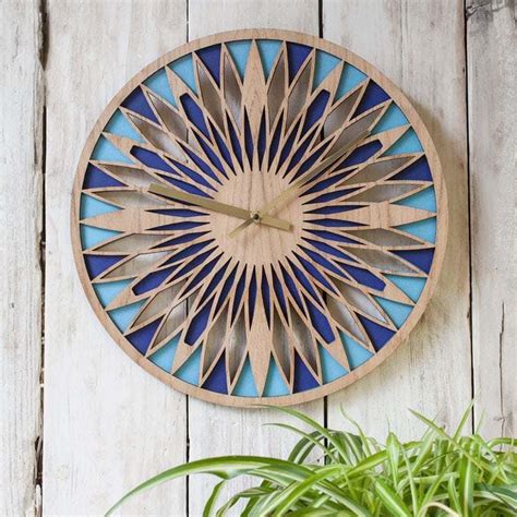 Laser Cut Designs Wood Clock