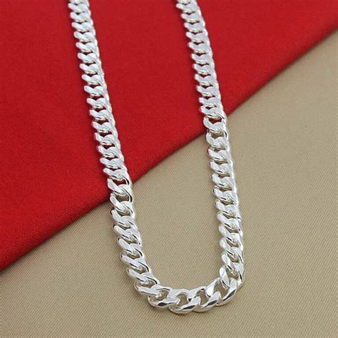 Chaîne Argent Homme Grosse Maille Bijoux Haute Qualité