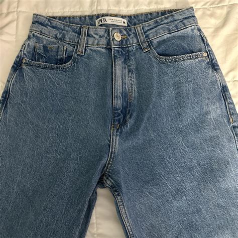 High Waisted Jeans Zara Size 6 Depop