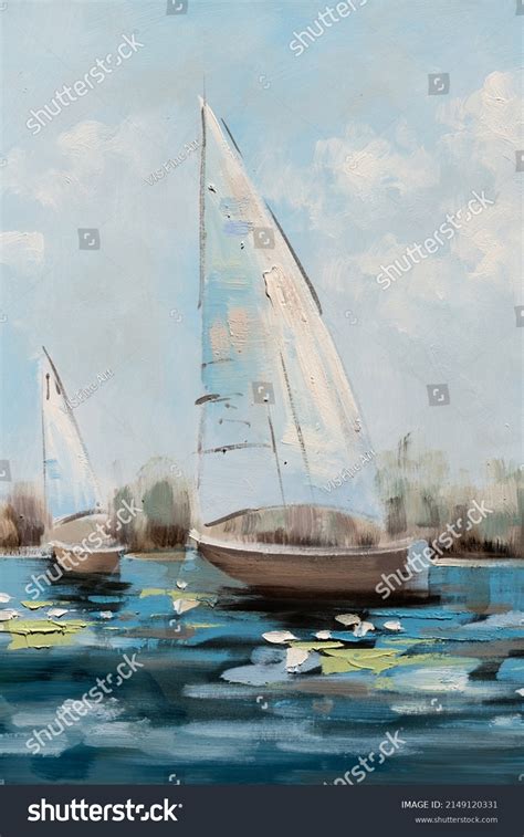 Abstract Sail Boat Canvas Images Stock Photos Vectors