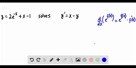 Solved Verify That The Following Functions Are Solutions To The Given