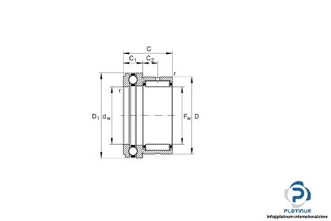 Ina Nkx Tv Xl Needle Roller Axial Ball Bearing Platinum International