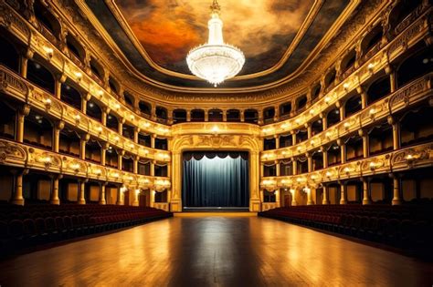 Premium Photo | Interior of the opera hall classical architecture of ...