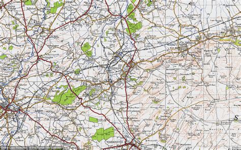 Historic Ordnance Survey Map of Westbury, 1946