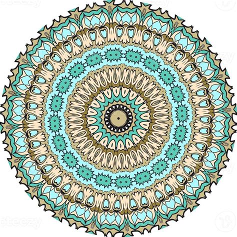 Flower Mandala Vintage Decorative Elements Oriental Pattern Vector Illustration Coloring