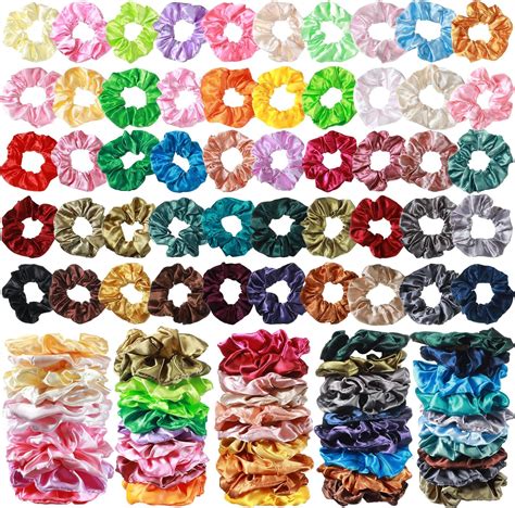 Amazon Luxxii Pack Fancy Soft Cotton Colorful Scrunchies