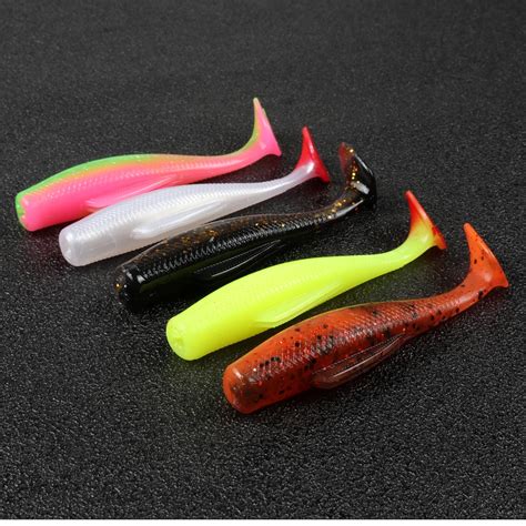 Johncoo 2021 Hot Sale 8cm Paddle Tail Tpe Material Soft Bait Minnowz