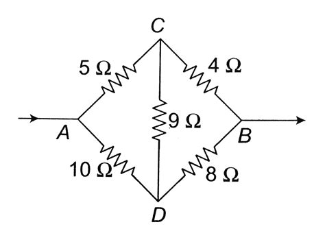 Five Resistors Are Connected As Shown In Figure Find The Equivalent