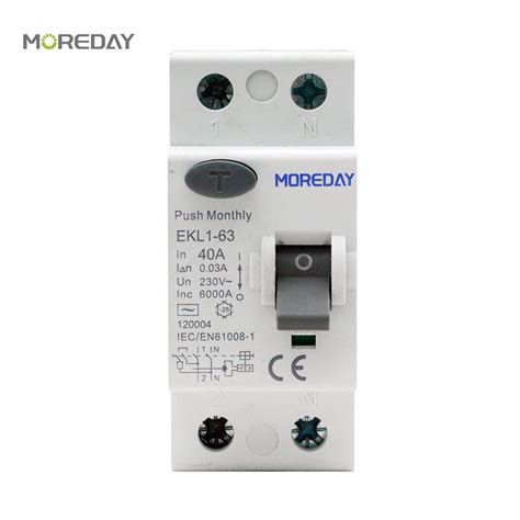 RCD Ekl6 100b 2p 4p Leakage Protection RCD MCB Type B RCCB Residual