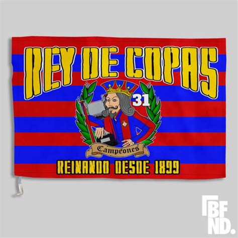 Bandera Barcelona Rei De Copes Bufandea Personalizadas BFND Rey