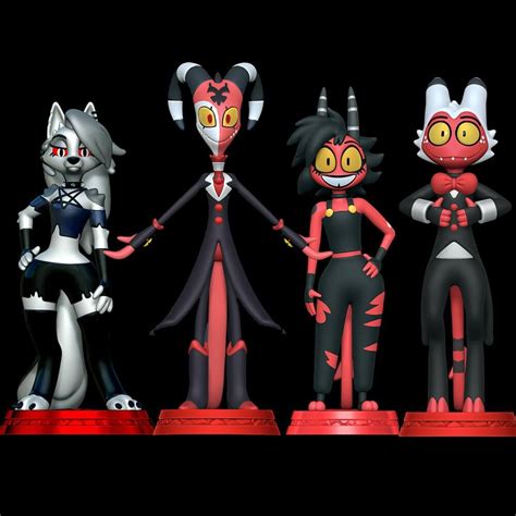 Loona Blitzo Millie And Moxxie Helluva Boss 3d Print Model By Sillytoys