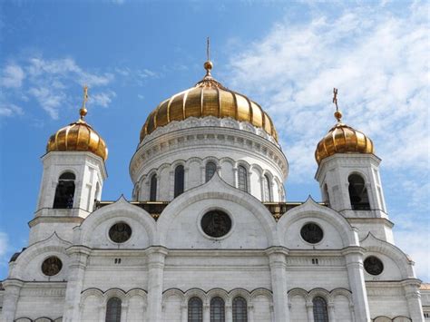 Premium Photo Domes Of Cathedral Of Christ The Saviour