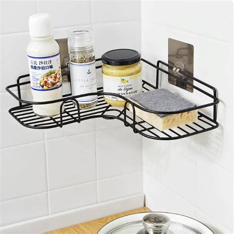 Bathroom Punch Free Corner Rack Storage Rack Corner Shower Shelf