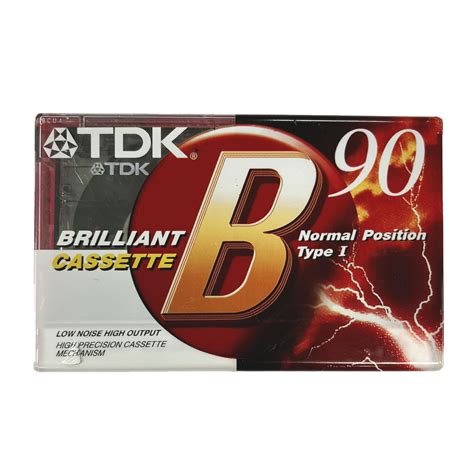 Tdk B90 Brilliant Ferric Blank Audio Cassette Tapes Retro Style Media