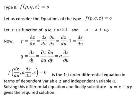 First Order Non Linear Partial Differential Equation And Its Applicatio