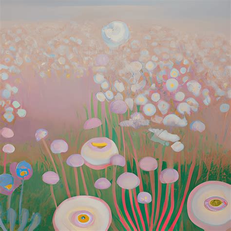 Hilma Af Klint Spring Flowers In Field Digital Graphic · Creative Fabrica