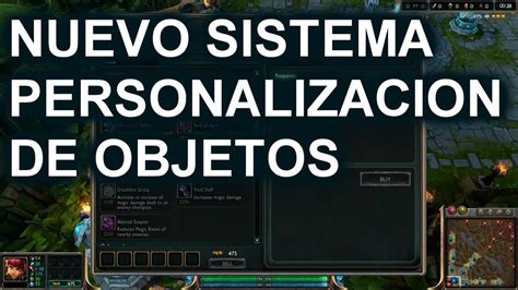 NUEVO Sistema De Personalizacion De Objetos Recomendados League Of