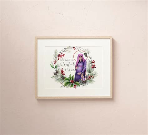 Advent Art Print Catholic Art Virgin Mary Art Catholic Etsy