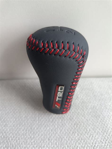 TRD LEATHER 5S SHIFT GEAR KNOB FOR TOYOTA Supra Corolla MR2 4RUNNER