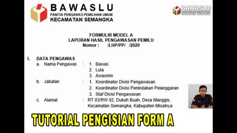 Detail Contoh Laporan Hasil Pengawasan Pemilu Form A Koleksi Nomer 5