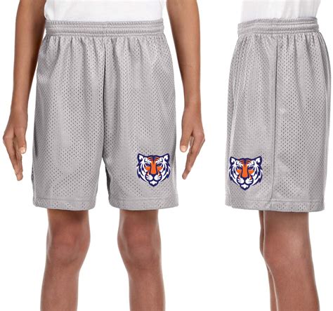 Boys Silver Grey Shorts Percy Priest Elementary