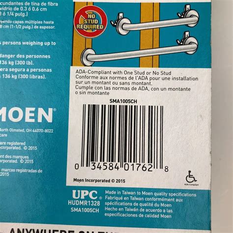 Moen Sma Ch Home Care Securemount Grab Bar Mounting Anchors Chrome