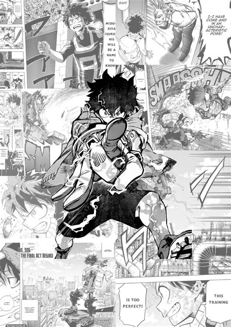 Deku Manga Panel Poster Boku No Hero Poster Izuku Midoriya Etsy Canada