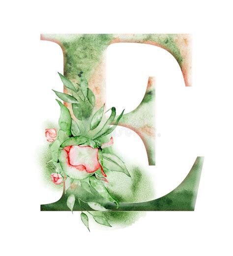 Alphabet Floral Stock Illustrations Vecteurs Clipart