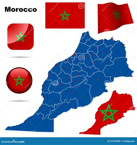 Morocco Set Stock Vector Illustration Of Digital Moroccan