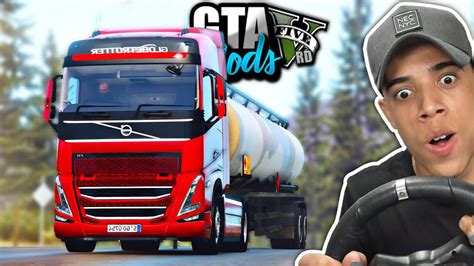 TRABALHANDO DE CAMINHONEIRO NO GTA 5 e VOLANTE INCRÍVEL YouTube